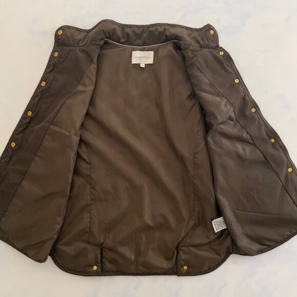 Adrienne Vittadini Dark Olive Green Puffer Vest - Picture 4 of 7